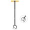 Gardenised 40-inch Lawn Aerator Spike - Soil Aerating Tool for Lawn Care, Yard and Garden Health - Perfect for Compact Soil, Grass Aeration, Lawn Revitalization with Comfortable Soft Sponge Grip